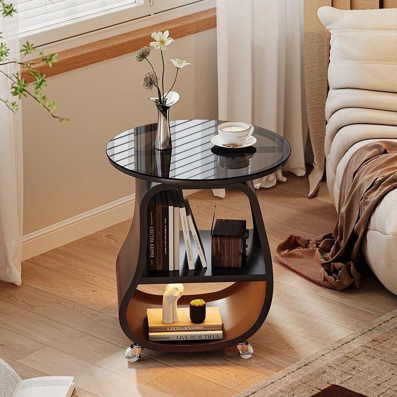 可移动边几家用客厅沙发侧边柜小茶几圆型小桌子小户型卧室床头柜