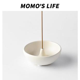 手作可爱香插香座香薰陶瓷线 线香底座香薰炉创意香盘桌面摆件装