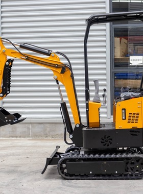 出口巴西HT10小型挖掘机 HIGHTOP履带式挖沟机厂家 1吨农用挖土机