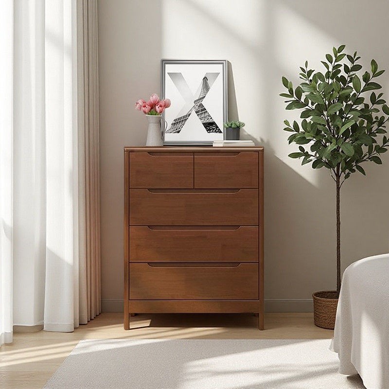 北欧实木斗柜客厅收纳五斗橱小户型电视柜卧室储物八斗柜组合