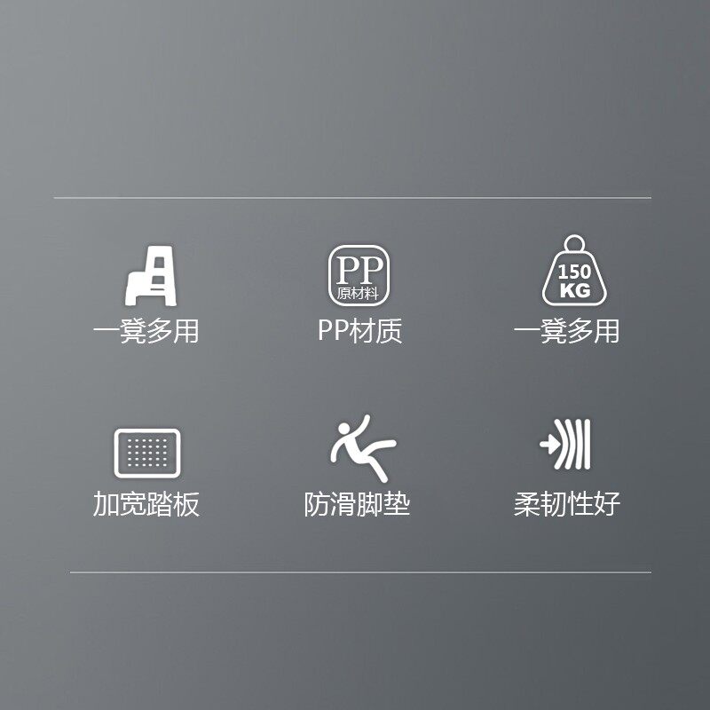 汽车美容洗车凳子两二步凳家用塑料台阶梯椅登高折叠脚踏高低加厚