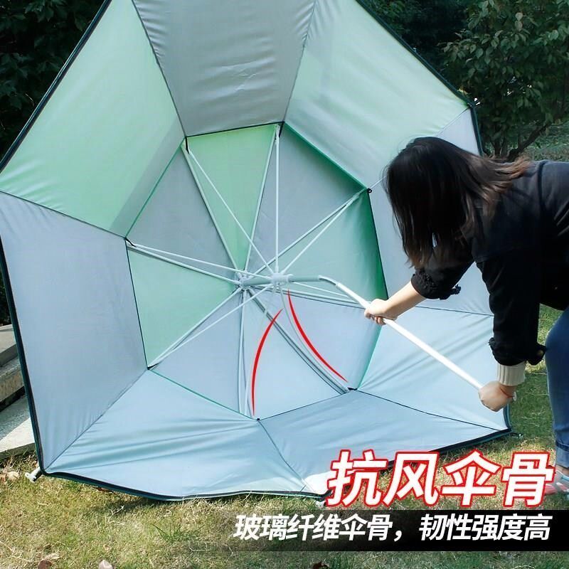 包邮钓鱼伞2.4米带全围布户外遮阳防雨防紫外线伞垂钓
