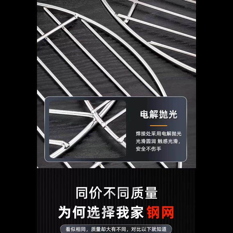 特厚不锈钢压肉篦子熏肉蒸肉篦子防糊篦子熟食卤肉篦子圆形烧烤网