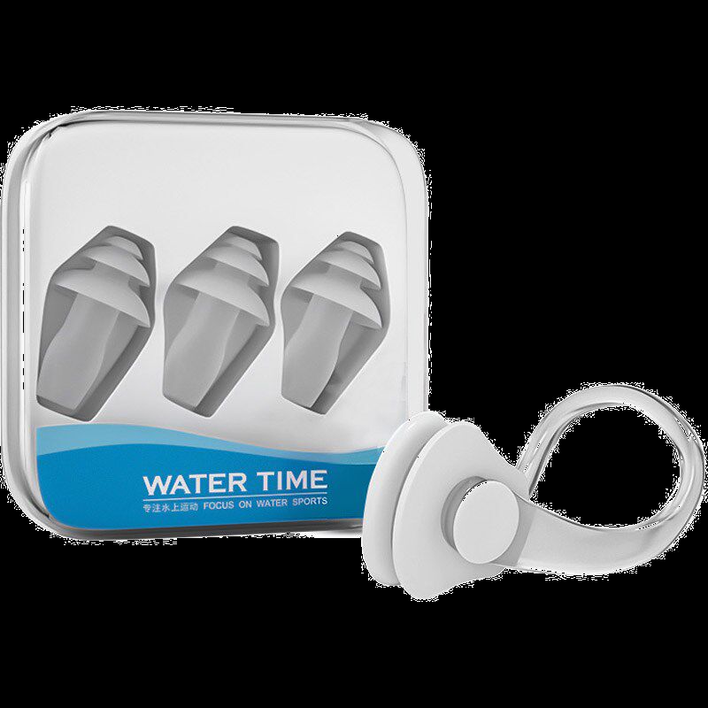 WaterTime游泳鼻夹防呛水专业成人儿童专用耳塞防水防滑鼻塞套装