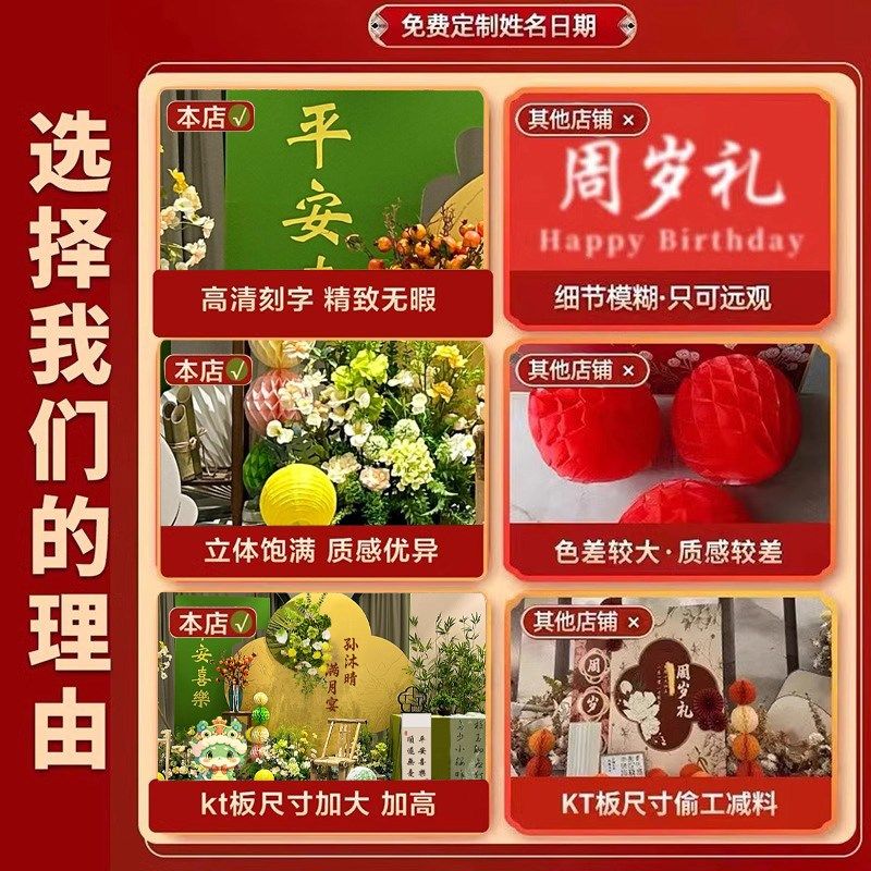 新中式满月蛇宝宝生日布置kt板背景墙满月百日宴场景装饰黄绿色,节庆用品/礼品,装扮布置套餐,淘宝优惠券,粉丝福利购,淘宝优惠卷