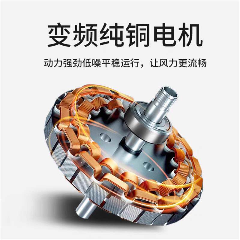 新款奶油风卧室吸顶灯360度摇头主卧花朵led语音智能风扇房间灯具