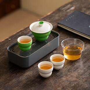 一壶三杯便携式 葫芦旅行茶具套装 快客杯户外露营旅行便携泡茶茶杯