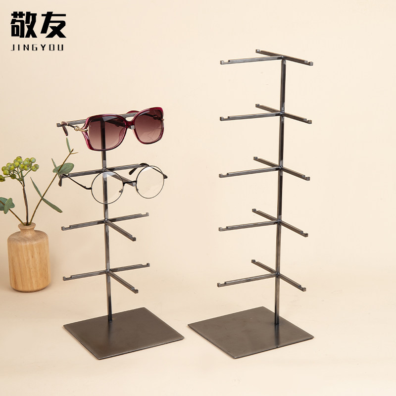 不锈钢眼镜架子展示架太阳眼镜支架太阳眼镜撑托架多层饰品陈列摆
