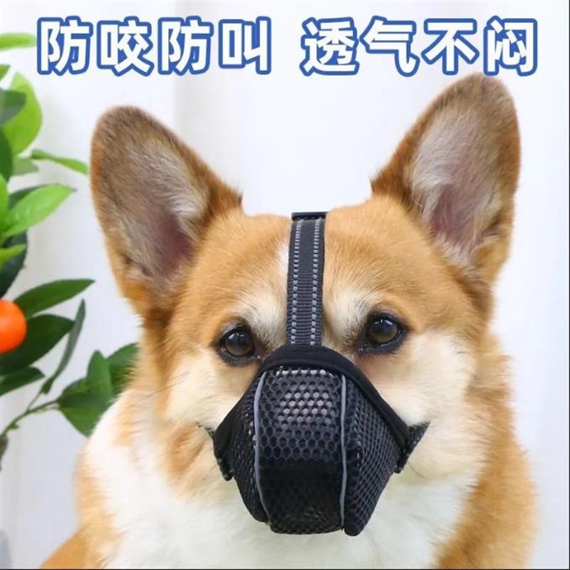 小鹿犬狗狗嘴套防咬防叫防乱吃可喝水小型犬嘴罩口笼宠物止吠器
