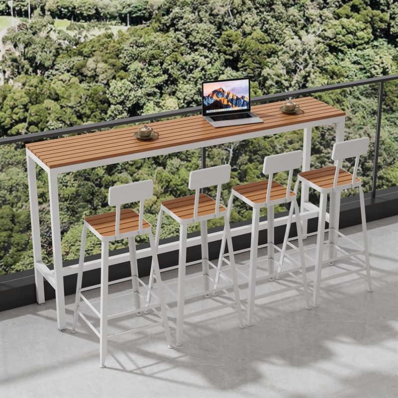 户外吧台桌椅室外防腐防晒防水靠墙高脚桌咖啡店露台长条桌椅组合,商业/办公家具,酒吧台,淘宝优惠券,粉丝福利购,淘宝优惠卷