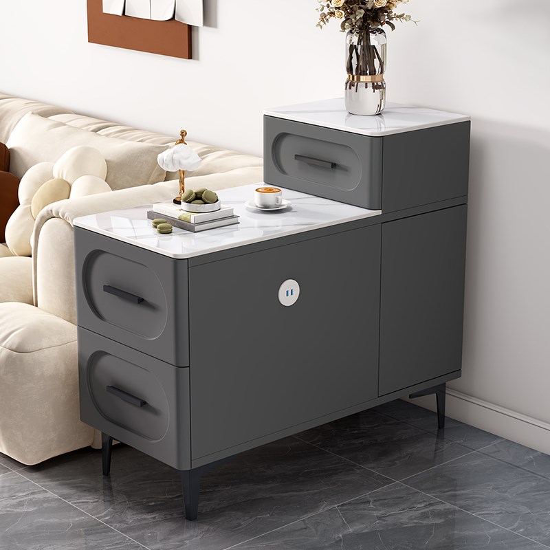 岩板沙发边柜侧边柜客厅家用茶桌茶台轻奢高级简约新款边几小茶几