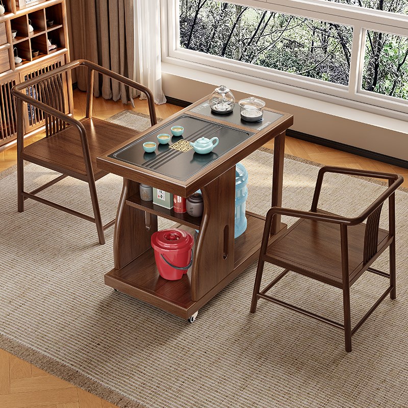 阳台小茶桌可移动茶台茶水柜沙发边几小户型家用功夫小茶几客厅茶