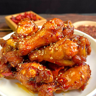 程毛坨香辣鸡腿湖南特色美食宿舍零食小鸡腿翅根熟食风味办公室