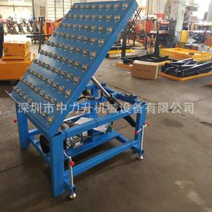 卸货升降机 带滚珠倾斜电动升降平台电动牛眼液压升降台装