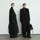 西装 黑色双面羊绒外套女2025秋冬极简风经典 长款 羊毛毛呢正肩大衣