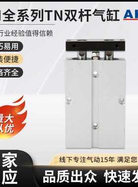 TN双杆铝制气缸40X50X63X80X100X125X160X200-S重型气动执行元件