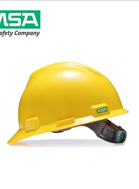 梅思安V-GARD电力工程一指键PE白色安全帽工地安全头盔30顶/箱