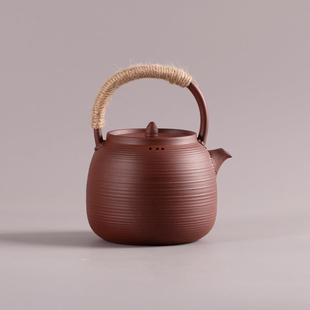 梁红泥提壶煮陶茶炉壶耐高温电陶炉大容量煮茶器酒精炭明火732439