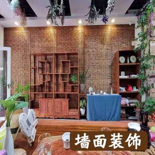 苇复古草编窗帘遮阳禅意饰帘门隔断屏风卷帘遮挡竹FS7254 芦帘子装