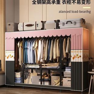 布衣橱小MH 折叠简易衣免柜实家用卧室全安装 003户型钢架结耐用出
