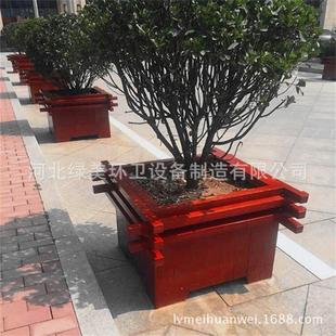 街道花箱组合花箱塑木花箱花盆厂家供应