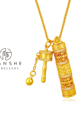 NANSHE/南奢 拨浪鼓轻奢时尚气质项链