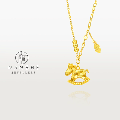 NANSHE/南奢 新中式碎冰冰马上有钱套链精致百搭L1586