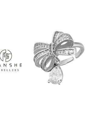 NANSHE/南奢  仙女之泪蝴蝶结戒指 L580