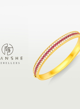 NANSHE/南奢 新中式轻奢玫瑰花窗手镯 L1548