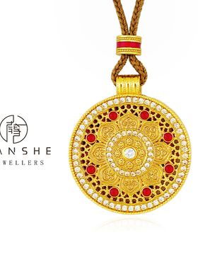 NANSHE/南奢 【花丝如意】古法新中式八宝罗盘项链