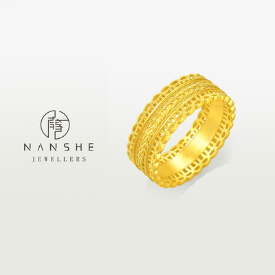 NANSHE/南奢 【腰缠万贯戒指】中式风气质百搭高档轻奢戒指L2164