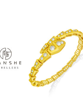 NANSHE/南奢 金色时尚百搭手镯轻奢L1281