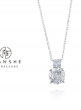 NANSHE/南奢 夏日玫瑰花切女神精致项链L1367