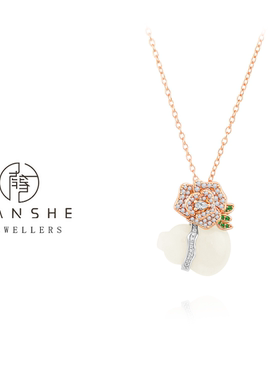NANSHE/南奢 玫瑰葫芦项链新中式国风高颜值L1418