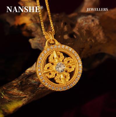 NANSHE「时轮」金钻星轮圆盘项链