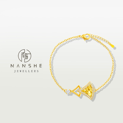 NANSHE/南奢 新中式高级CNC碎冰冰裙子手链 L1556