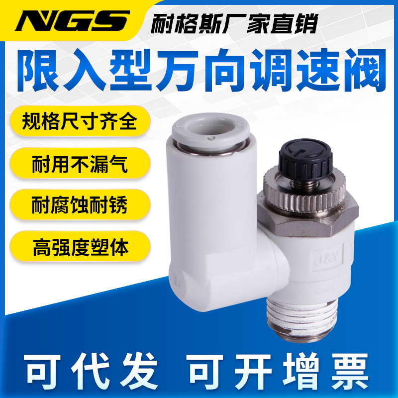限入节流阀接头AS1311F-M5-04AS2311F-02-06SAS3311F-03-12S