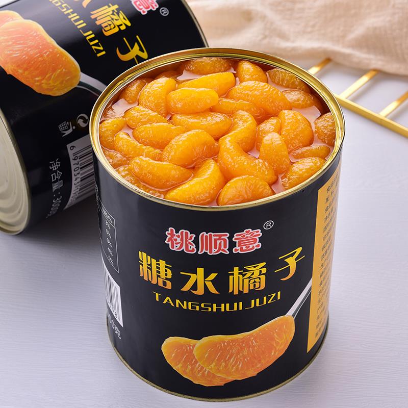 黄桃罐头商用大罐3公斤大桶装桃条3kg水果罐头烘培餐饮水果捞