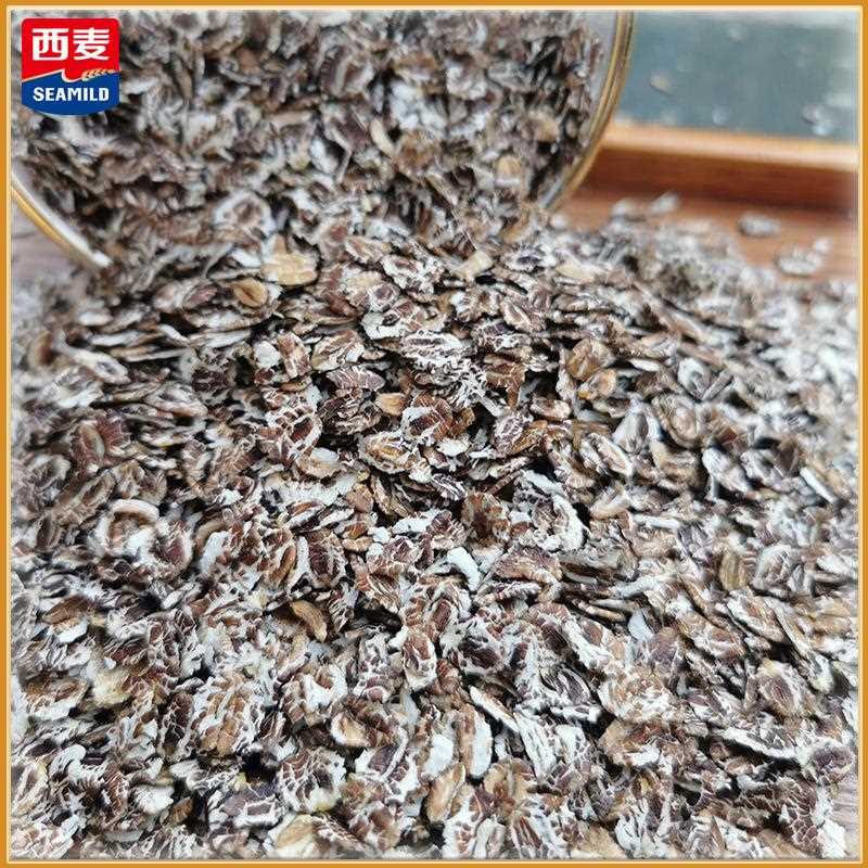 源头厂家黑小麦片25kg麦片营养早餐即食冲饮黑麦片0添蔗糖