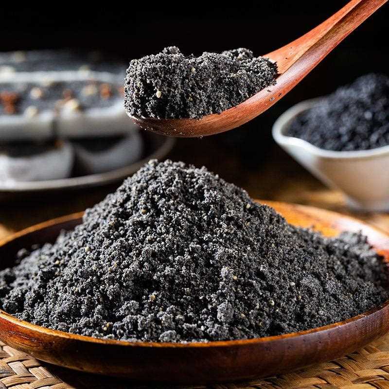 熟纯黑芝麻粉即使免煮早餐现磨烘焙食品原料面包馅料纯黑芝麻粉厂