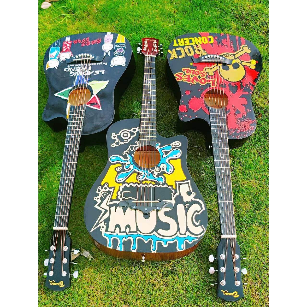 正品吉他初学者男女生学生练习38寸41寸民谣木吉他新手入门乐器