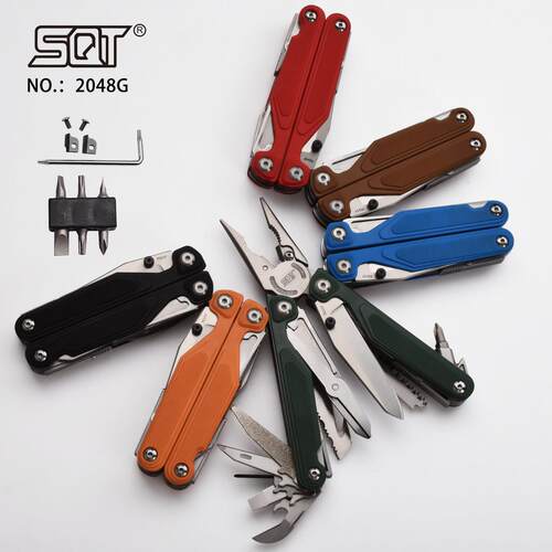 SQT顺全新品2048G多功能组合工具折叠钳子日用户外装备G10手柄