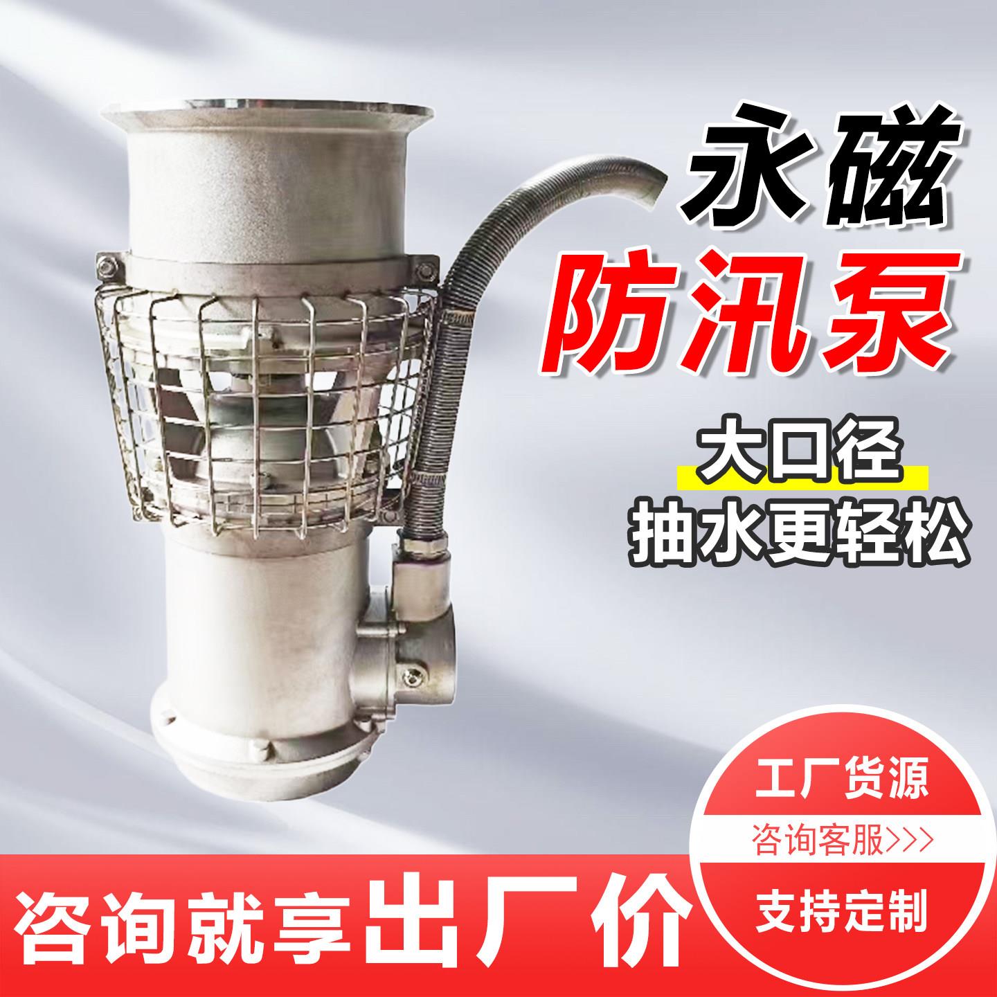 永磁防汛泵变频不锈钢潜水泵大流量高扬程便携式防汛抢险潜水泵