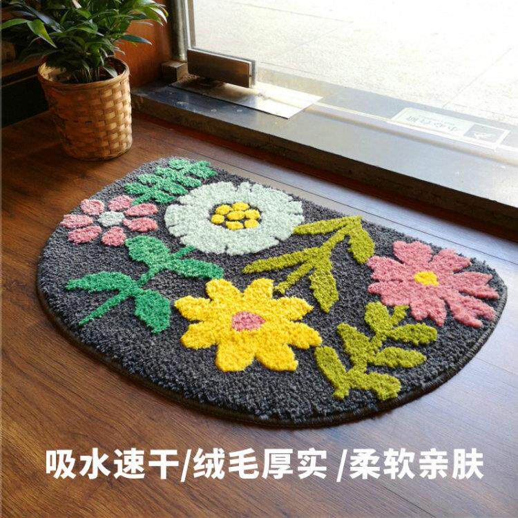卫生间地垫入户门垫进门口脚垫厕所浴室吸水防滑垫子卧室地毯家用