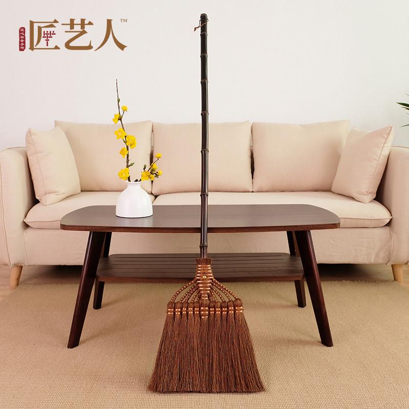 棕榈软毛扫把室内家用木地板瓷砖清洁笤帚纯天然手编鬃毛挂件扫帚