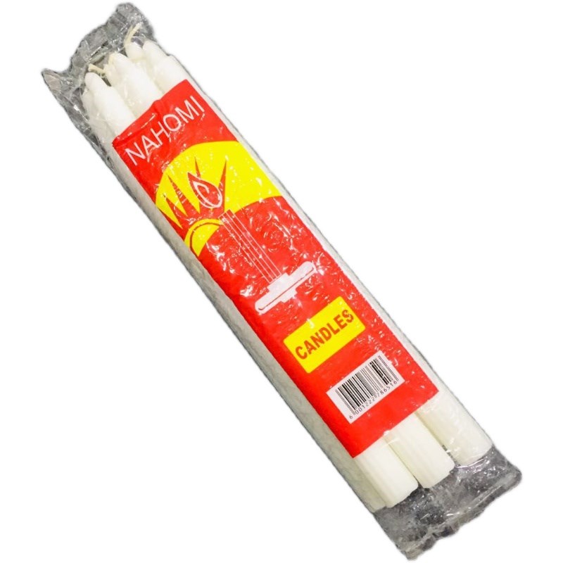 白色杆蜡烛家用停电照明日备用无烟无味红色腊烛加粗大号防灾应急