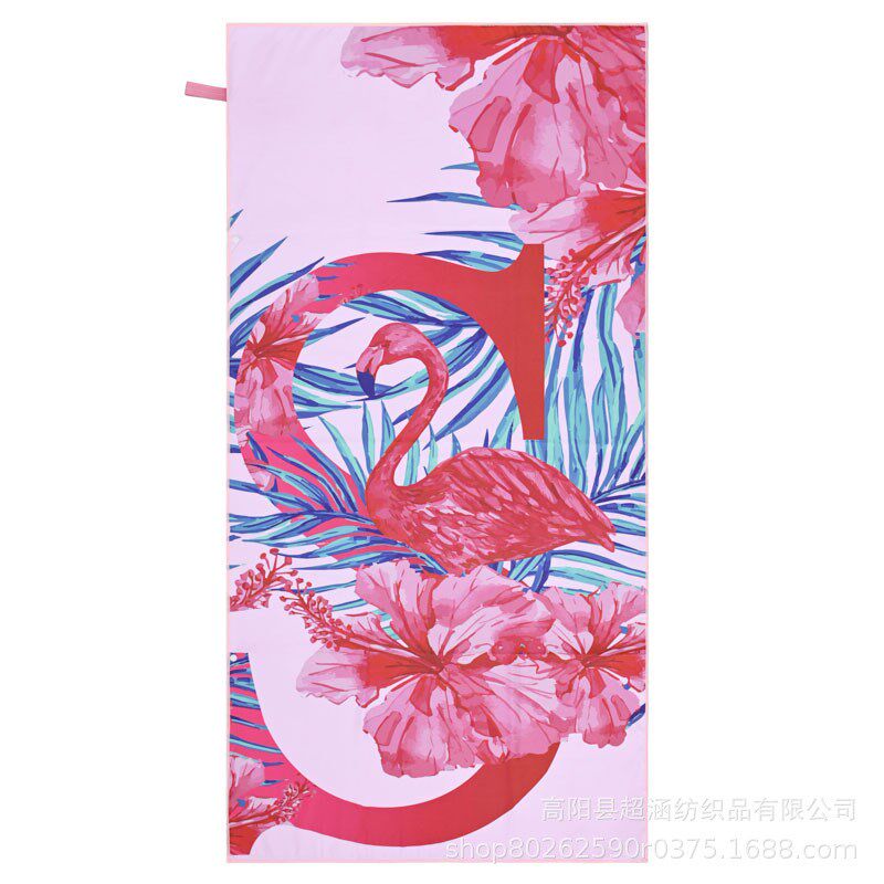 游泳速干吸水浴巾女便携披肩印花沙滩巾超纤维运动健身大毛巾可裹