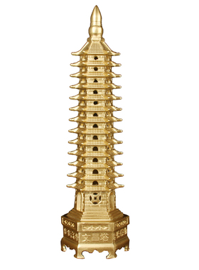 铜文昌塔摆件 十三层文昌塔 九层文昌塔摆件 书桌办公桌摆件