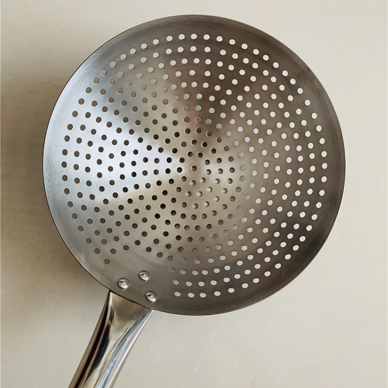 不锈钢长柄大漏勺 大笊篱加厚线漏油炸捞网炸篱 商用超大号过滤网