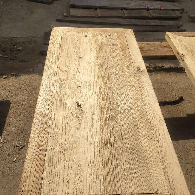 风化老榆木吧台桌面办公茶桌楼梯踏板家装建材实木板老榆木门板